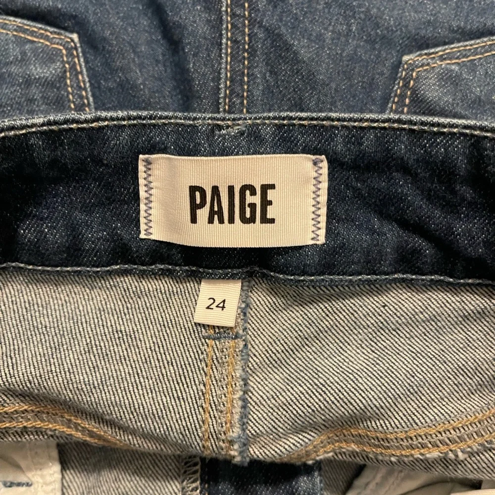 PAIGE Sasha high waist wide leg jeans size 24 - Picture 7 of 8
